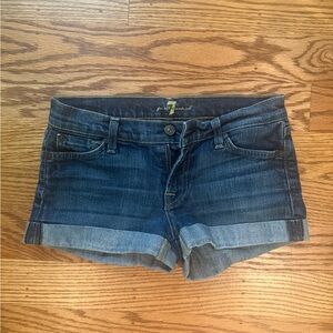 7 for all Mankind Cuffed Denim Shorts